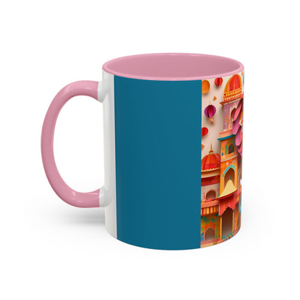 Elephant at an Autumn Festival Colorful Mugs (11oz, 15oz)