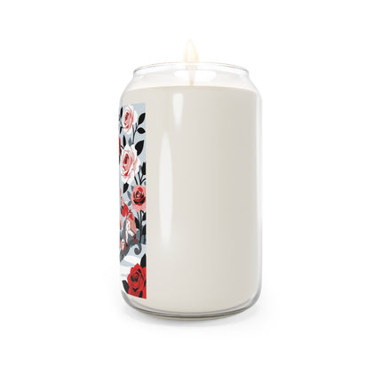 🌹🎪 The Rose Garden Court Scented Soy Candle – Art Deco Floral Whimsy