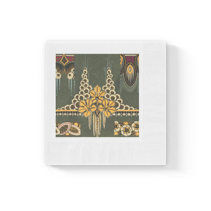 La décoration moderne dans le textile Pl. 2 by Gaston Charlet Placemat White Coined Napkins
