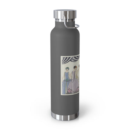Visez au coeur, belles dames! by George Barbier Copper Vacuum Insulated Bottle, 22oz