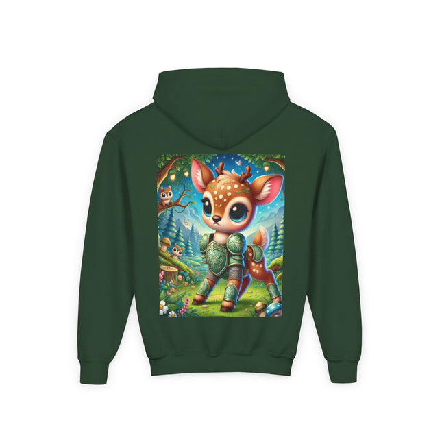 Fawn Defender Youth Hooded Sweatshirt – Gentle Courage & Forest Magic