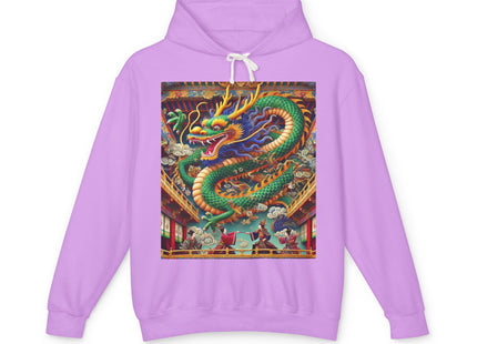 Tibetan Dragon Over Kabuki Duel Hoodie