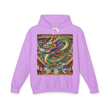 Tibetan Dragon Over Kabuki Duel Hoodie