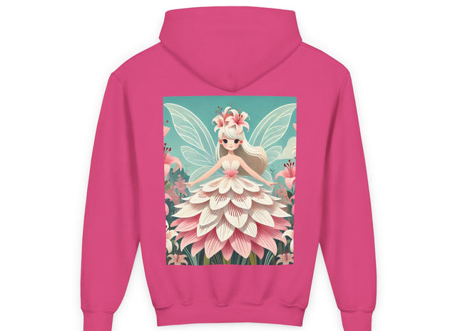 Lily Fairy in Bloom Youth Heavy Blend Hooded Sweatshirt