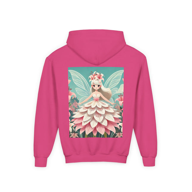Lily Fairy in Bloom Youth Hooded Sweatshirt – Grace, Beauty & Gentle Magic