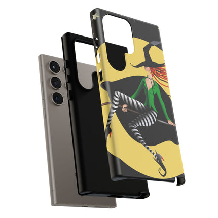 A Witch’s Moonlit Flight Phone Cases