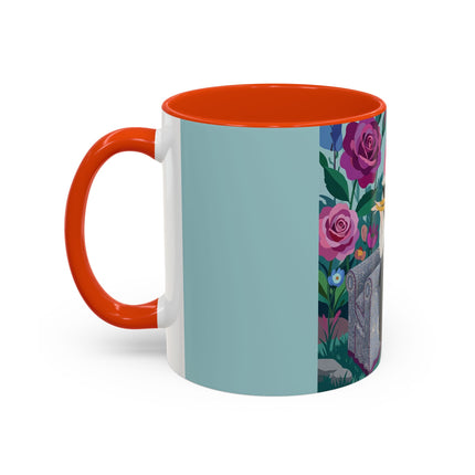 The Lady Of The Garden Tea Colorful Mugs – Art Deco Floral Elegance