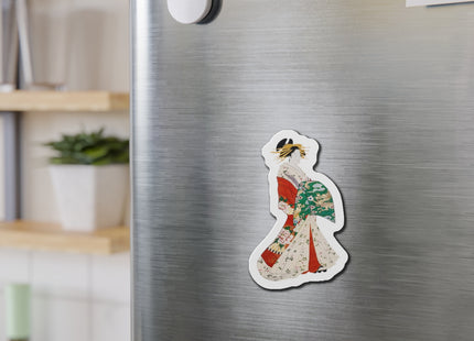 Japanese Woman by Hosoda Eishi Die-Cut Magnets (5 Sizes)