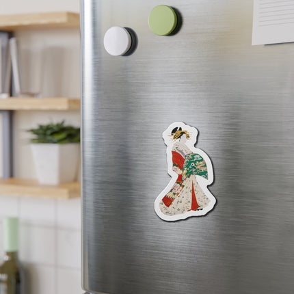 Japanese Woman by Hosoda Eishi Die-Cut Magnets (5 Sizes)