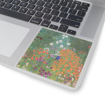 Cottage Garden by Gustav Klimt Kiss-Cut Stickers (4 Sizes)