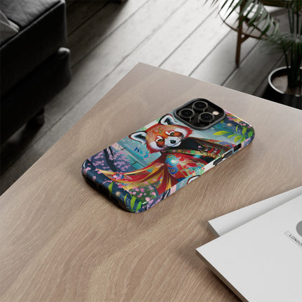 Cybernetic Red Panda Phone Cases