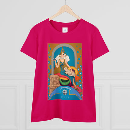 April & Diamond (from the Gem Series) by Sofia Chiostri Women's Midweight Cotton Tee