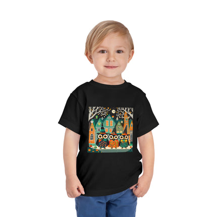 Night of the Trick-or-Treating Owlets Toddler Short Sleeve Tee