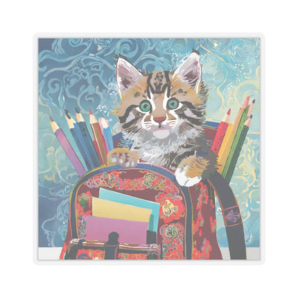 Whiskered Wanderings Kiss-Cut Stickers (4 Sizes)