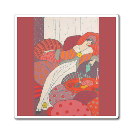 Les Coussins by Georges Lepape Magnets (3 Sizes)