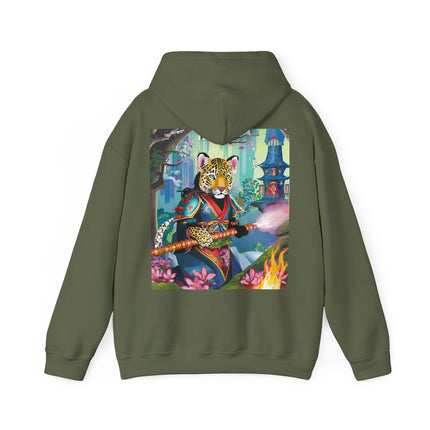 Cyberpunk Leopard – Heavy Blend™ Hooded Sweatshirt