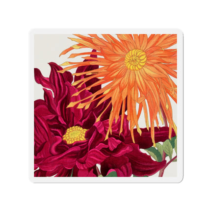 Dahlia Flower by Tanigami Kônan Die-Cut Magnets (5 Sizes)