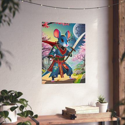 Cyber Samurai Rat Fine Art Posters