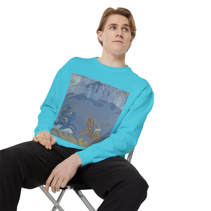 The Duel by Nicholas Roerich Unisex Garment-Dyed Sweatshirt