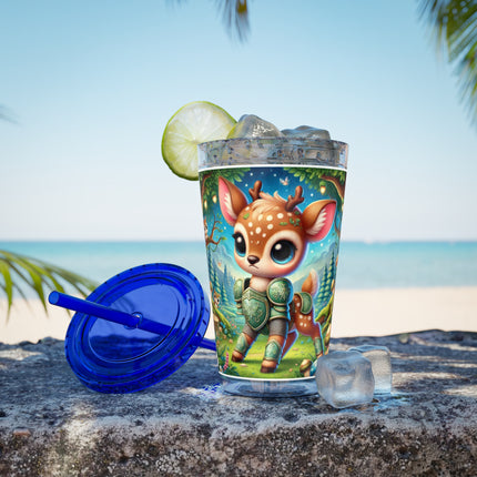 Fawn Defender Sunsplash Tumbler with Straw, 16oz