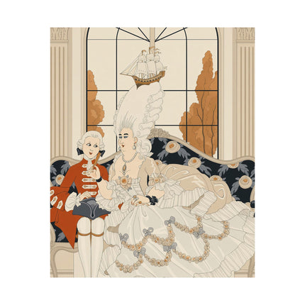 👑💌 The Duchess Matte Vertical Poster – George Barbier Art Deco Aristocratic Elegance
