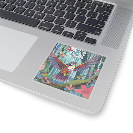 A Colorful Raptor Kiss-Cut Stickers (4 Sizes)