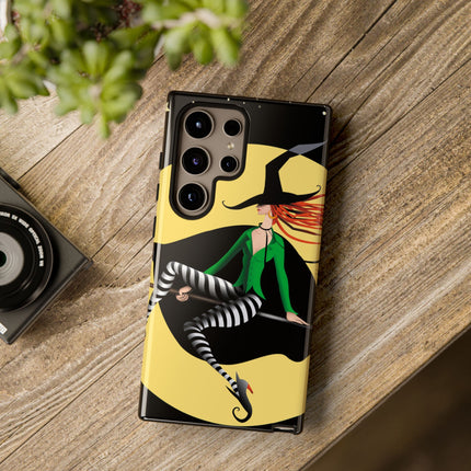 A Witch’s Moonlit Flight Phone Cases