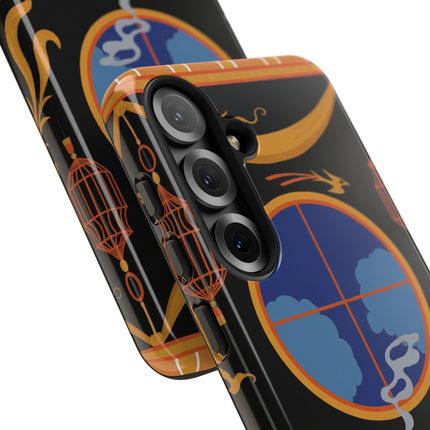 Art Deco Lounge Phone Case – Opulent Smoke & Timeless Glamour