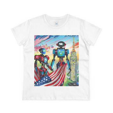 High Fashion Cyberpunk CIA Robots Cotton Tee