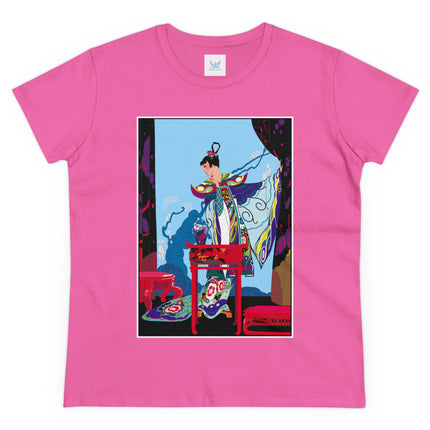 A Visual Journey by Umberto Brunelleschi Women's Midweight Cotton Tee