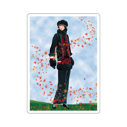 Elegance in Autumn Kiss-Cut Stickers (4 Sizes)