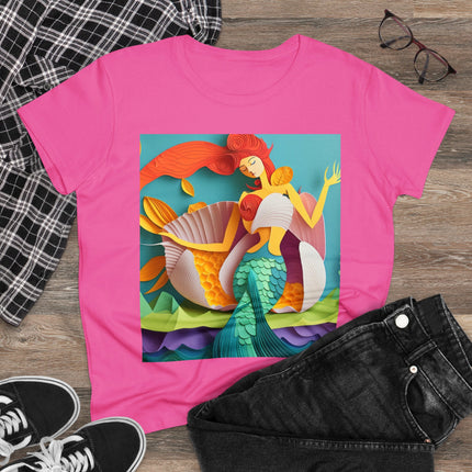 Charming Mermaid Women's Midweight Cotton Tee