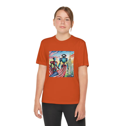High Fashion Cyberpunk CIA Robots Youth Competitor Tee