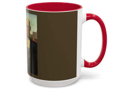 American Gothic by Grant Wood Colorful Mugs (11oz, 15oz)