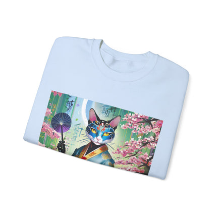 Cyberpunk Geisha Unisex Heavy Blend™ Crewneck Sweatshirt