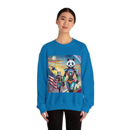 Cyber Punk Robots Unisex Heavy Blend™ Crewneck Sweatshirt