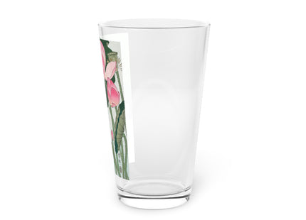 Blooming Lotus Flowers by Ohara Koson Glass, 16oz