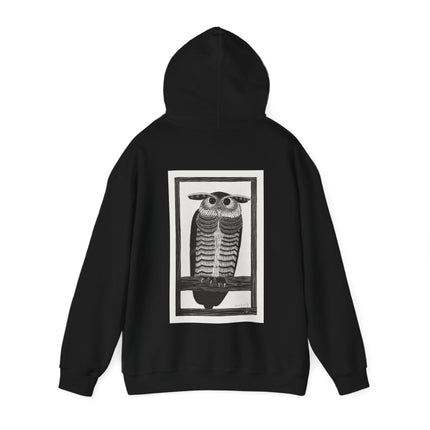 Horned Owl by Samuel Jessurun de Mesquita Heavy Blend™ Hooded Sweatshirt