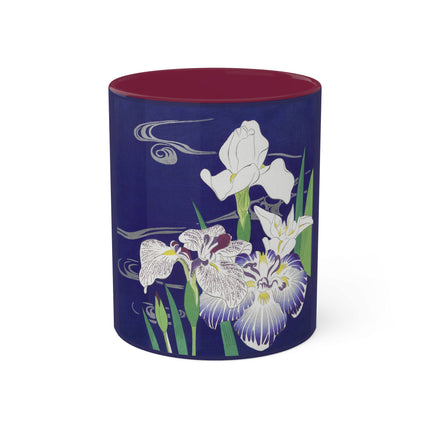 Irises by Kogyo Tsukioka Colorful Mugs, 11oz