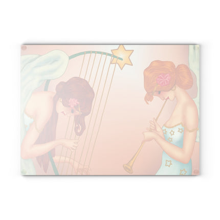 Heavenly Angel Duet Glass Cutting Board