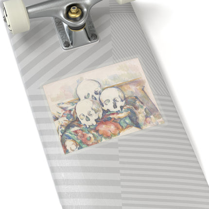 The Three Skulls by Paul Cézanne Kiss-Cut Stickers (4 Sizes)