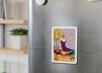 Art Deco Christmas Die-Cut Magnets (5 Sizes)