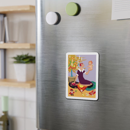 Art Deco Christmas Die-Cut Magnets (5 Sizes)