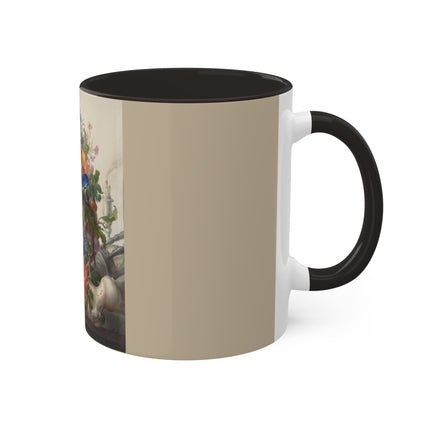 Vanitas Still Life by Herman Henstenburgh Colorful Mugs, 11oz