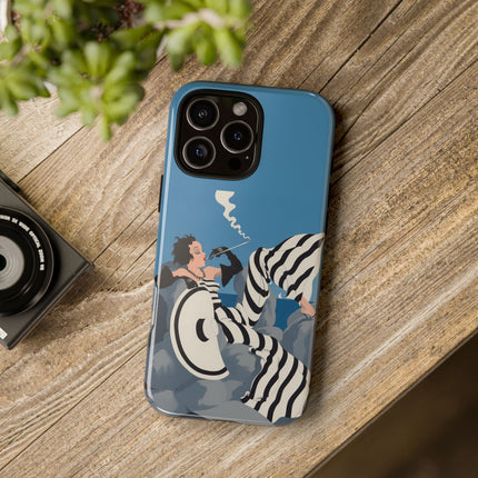 Art Deco Smoker Phone Case – Glamorous Lounging & Timeless Allure