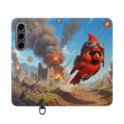 🐦✈️ The Cardinal Dive Bomber Flip Case – Bold Flight & Fearless Adventure