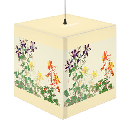 Aquilegia Flower by Tanigami Kônan Light Cube Lamp