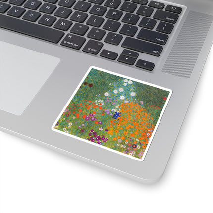 Cottage Garden by Gustav Klimt Kiss-Cut Stickers (4 Sizes)