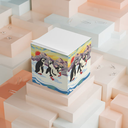 Snowball Shenanigans Note Cube