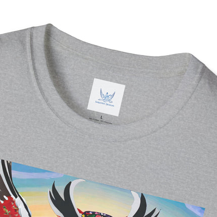 Cyberpunk Samurai Owl Softstyle T-Shirt